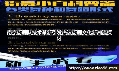 南京街舞队技术革新引发热议街舞文化新潮流探讨